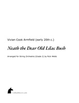 Neath the Dear Old Lilac Bush Orchestra sheet music cover